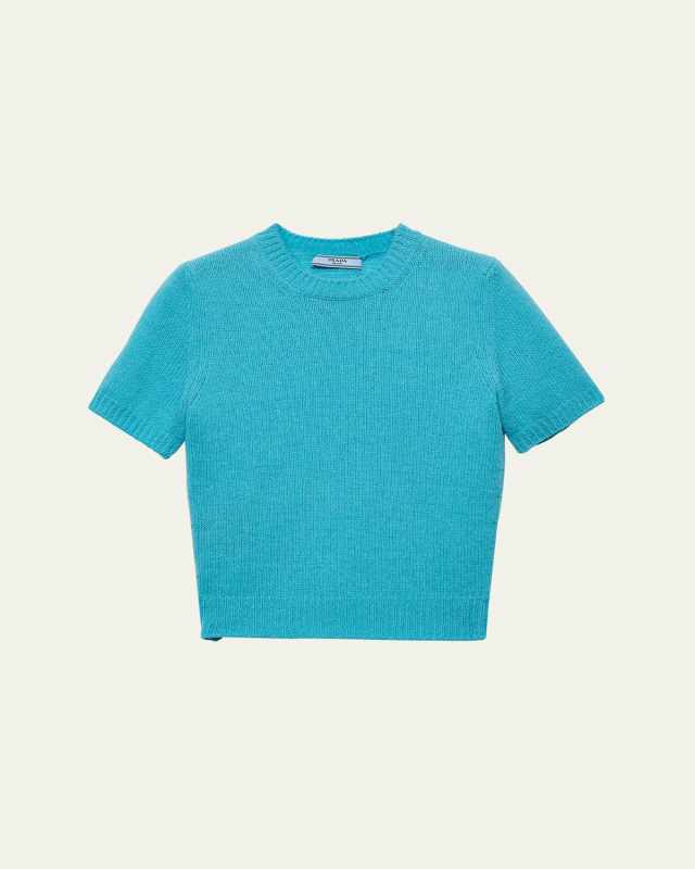 Short Sleeve Cashmere Sweater